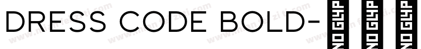 Dress Code Bold字体转换